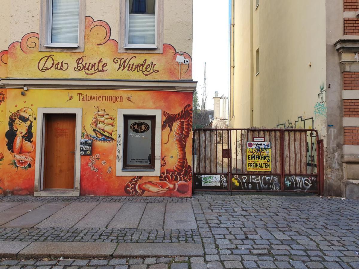 Ferienwohnung Oder Studio Dresden-Neustadt Inkl Parkplatz Mit Balkon Oder Terrasse Esterno foto